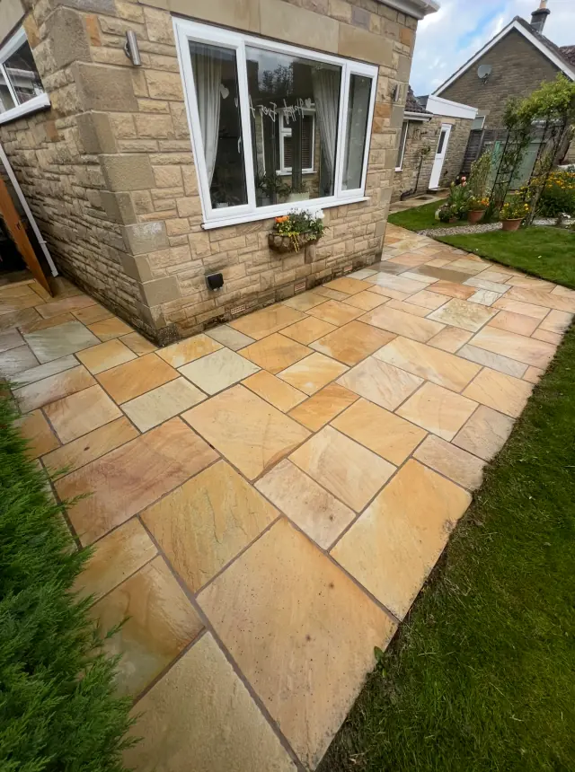 Cleaned exterior hard surface completed by WillPower Washing